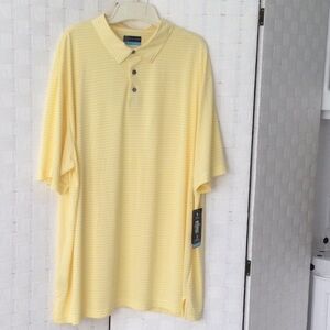 Mens Pgatour  Shirt size XXL color Yellow short sleeves washable NEW